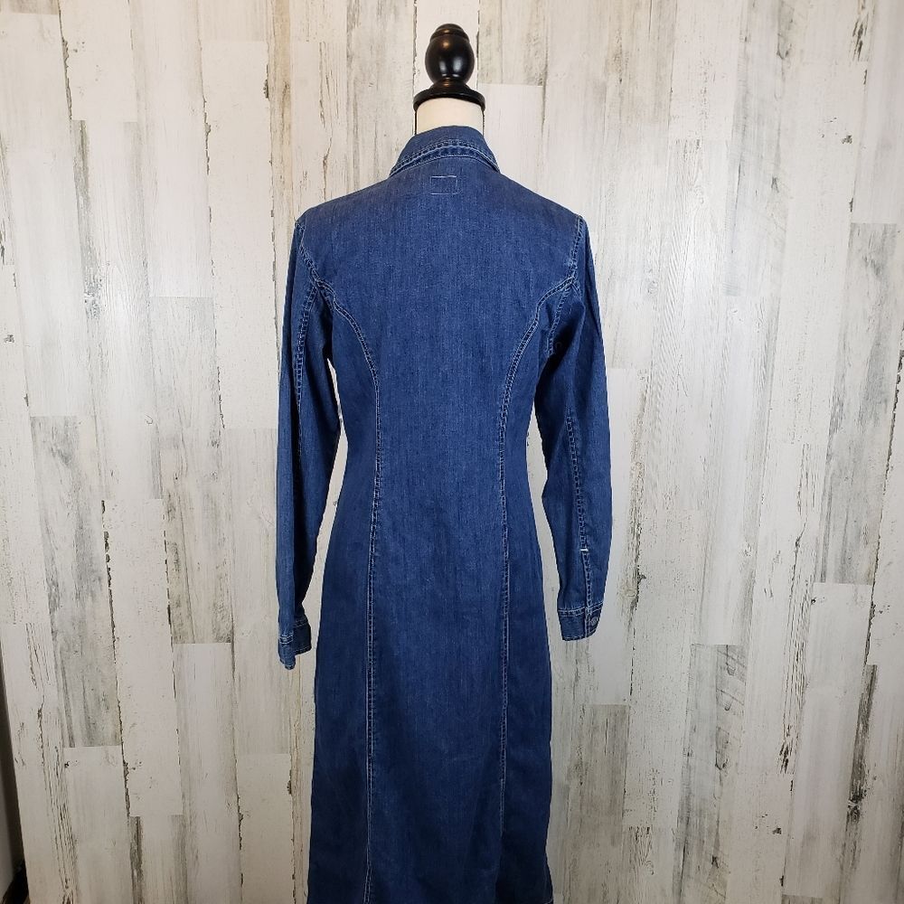 Calvin Klein Jeans Blue Denim Midi Dress - Picture 6 of 10